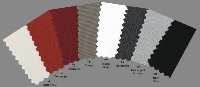 Зонт профессиональный Ø3.5 м Palladio Braccio имитация ироко, слоновая кость Ø3500 мм