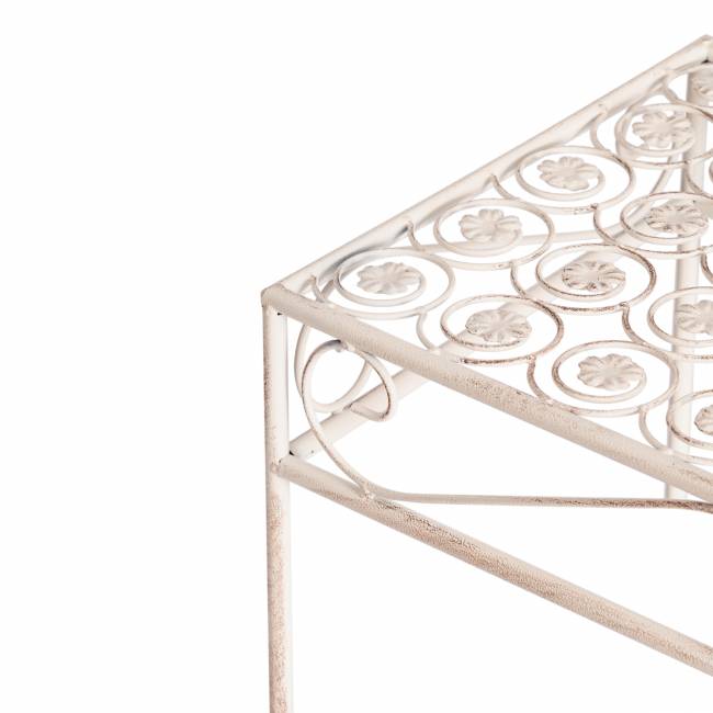 Столики Secret de Maison Beauty/Бьюти набор из 3-х штук (мод.PL08-9993 ) металл, 30х70см/25х60см/20х50см, античный белый antique white металл