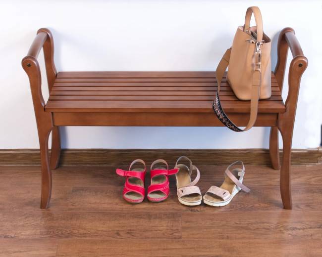 Банкетка с подлокотниками Лулу, орех Банкетка с подлокотниками Лулу, орех