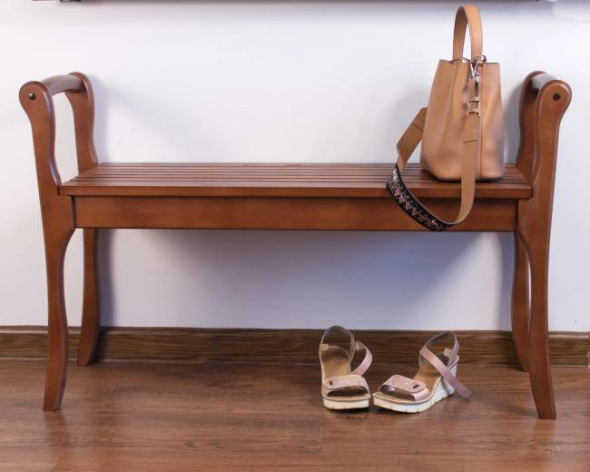 Банкетка с подлокотниками Лулу, орех Банкетка с подлокотниками Лулу, орех