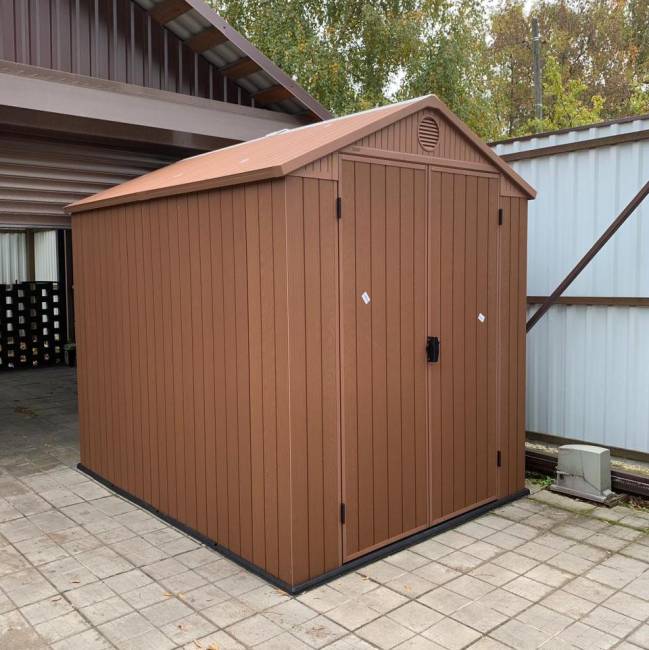 Сарай "Дарвин 6х8" (размеры 183 х 244 см), коричневый