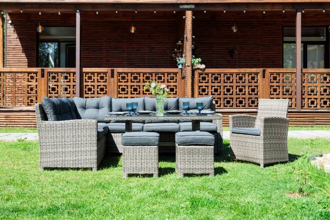 Угловой комплект Genry из искусственного ротанга