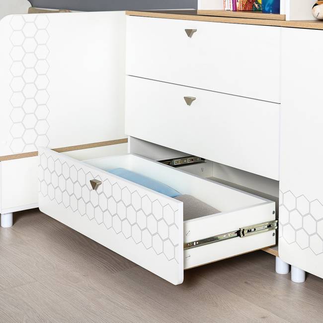 Мебель в детскую Эйп № 3 цвет белый/дуб белый Мебель в детскую Эйп № 3 цвет белый/дуб белый