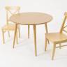 Стол Монте К 90 натур со стульями Ингольф натур Стол Монте К 90 натур со стульями Ингольф натур