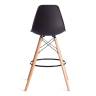 Стул барный Cindy Bar Chair (mod. 80-1) / 1 шт. в упаковке дерево бук/металл/пластик, 50 х 51 х 109 см, Black (Черный) 3010/ натуральный черный