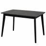 Стол Oslo раскладной 120-160x80x76см, Мрамор неро, чёрный