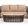 "Валенсия" лаунж-зона из искусственного ротанга, цвет бронзовый