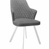 Стул DikLine 345 C56 серый, ножки белые Стул DikLine 345 C56 серый, ножки белые