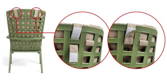 Подушка-подголовник для лаунж кресла Folio голубой 465х290х70 мм Подушка-подголовник для лаунж кресла Folio голубой 465х290х70 мм