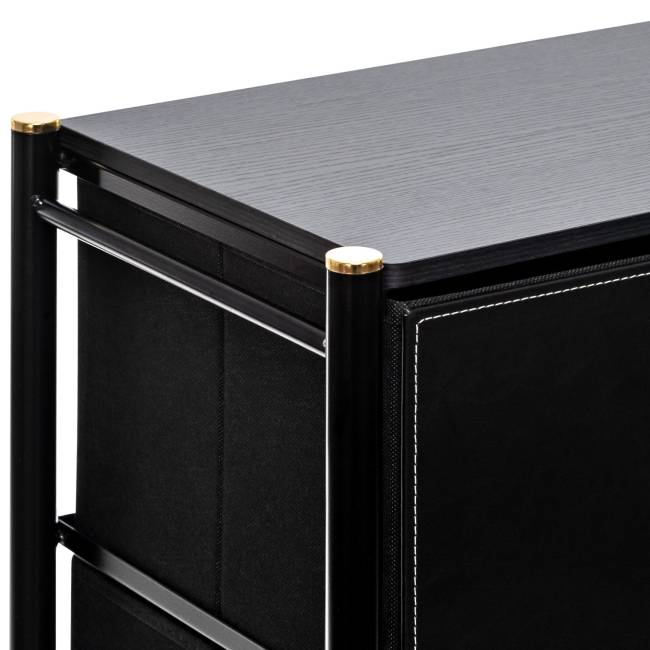 Комод Leset Хайди 5 ящиков Чёрный Чёрный Комод Leset Хайди 5 ящиков Чёрный Чёрный