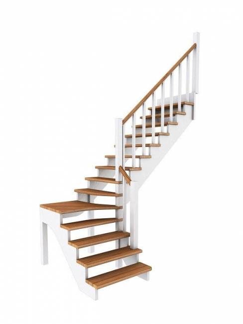 Деревянная лестница К-031м/3 Деревянная лестница К-031м/3