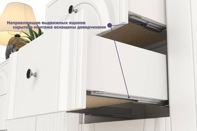 Тумба-комод и шкаф с тремя стеклянными дверками в гостиную Валенсия цвет белый шагрень Тумба-комод и шкаф с тремя стеклянными дверками в гостиную Валенсия цвет белый шагрень