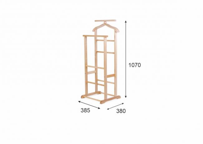 Вешалка костюмная В 9Н светло-коричневый Вешалка костюмная В 9Н светло-коричневый