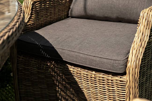 "Неаполь" обеденная группа плетеная из искусственного ротанга, цвет соломенный "Неаполь" обеденная группа плетеная из искусственного ротанга, цвет соломенный