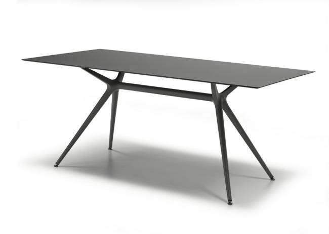 Столешница прямоугольная для подстолья Metropolis L антрацит 1600х900х12 мм