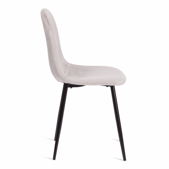 Стул BREEZE (mod. 4724) / 1 шт. в упаковке вельвет/металл, 44 х 53 х 87 см, Light grey (светло-серый) HLR14 / черный светло-серый вельвет/металл Стул BREEZE (mod. 4724) / 1 шт. в упаковке вельвет/металл, 44 х 53 х 87 см, Light grey (светло-серый) HLR14 / черный светло-серый вельвет/металл