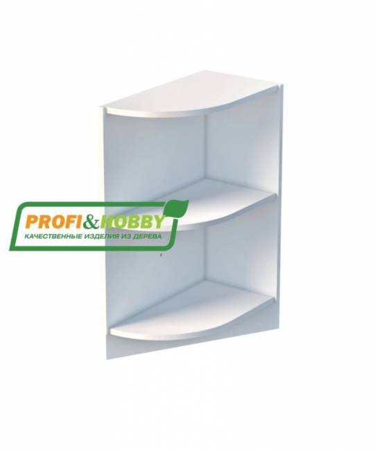 Тумба угловая Заверш 300 х 540 х 720 сосна, без покраски