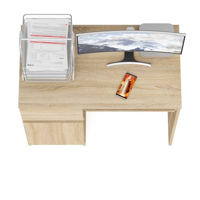 Стол компьютерный Мори МС-1 левый цвет дуб сонома Стол компьютерный Мори МС-1 левый цвет дуб сонома