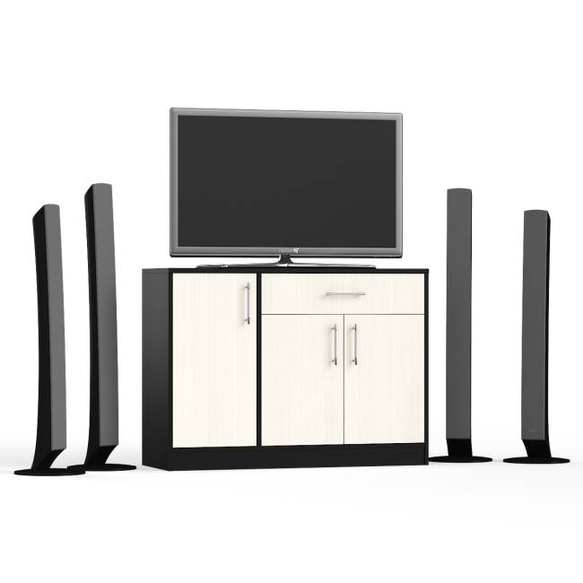 Комод СВК № 4, цвет венге/дуб лоредо