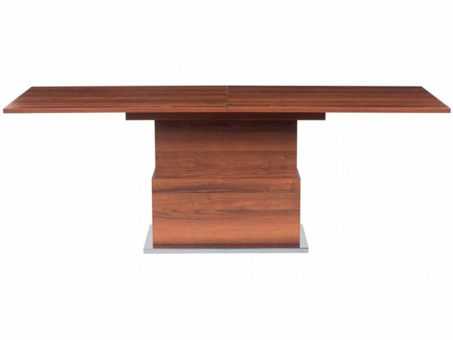 Стол-трансформер Левмар Slide D44/S95 миланский орех/ опоры сатинированная сталь Стол-трансформер Левмар Slide D44/S95 миланский орех/ опоры сатинированная сталь