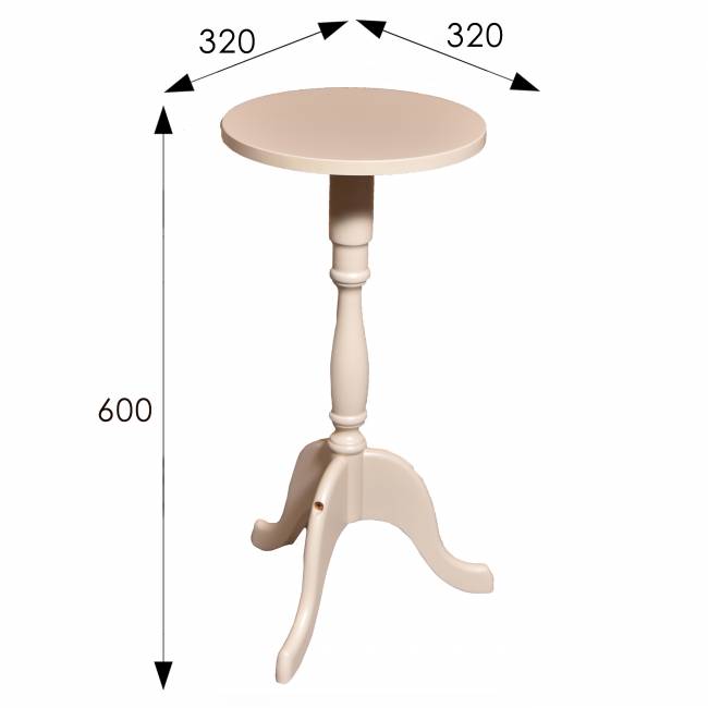 Подставка под цветы напольная П2 слоновая кость Подставка под цветы напольная П2 слоновая кость