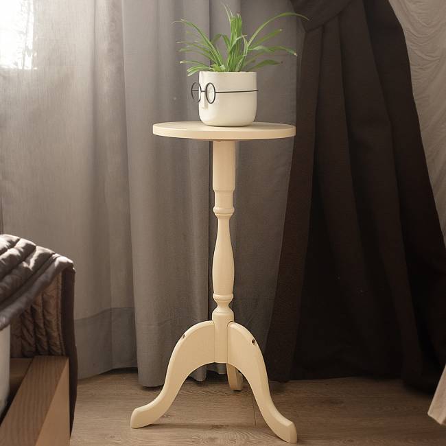 Подставка под цветы напольная П2 слоновая кость Подставка под цветы напольная П2 слоновая кость