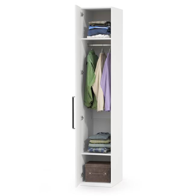 Шкаф-пенал Валенсия 13.207 цвет белый шагрень Шкаф-пенал Валенсия 13.207 цвет белый шагрень