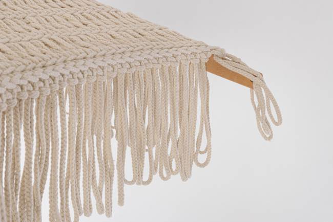 Зонт садовый плетеный Ø2.5 м Boho Macrame натуральный Ø2500 мм