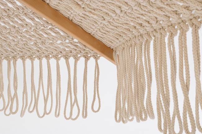 Зонт садовый плетеный Ø2.5 м Boho Macrame натуральный Ø2500 мм