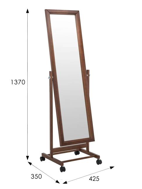 Зеркало напольное В 27Н средне-коричневый 137 см х 42,5 см Зеркало напольное В 27Н средне-коричневый 137 см х 42,5 см