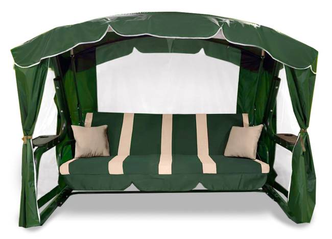 Качели садовые "Торонто Люкс Плюс", зеленые