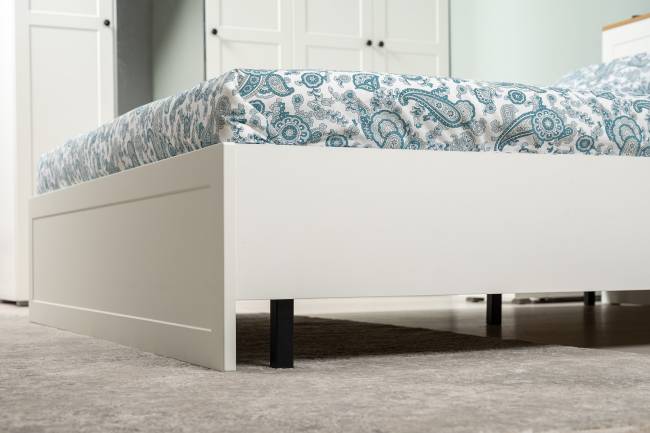 Двуспальная кровать Остин 1600 с ортопедическим основанием цвет серый графит/дуб крафт золотой