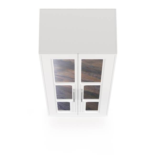 Шкаф для одежды 2-х дверный с зеркалами Валенсия 13.329 цвет белый шагрень