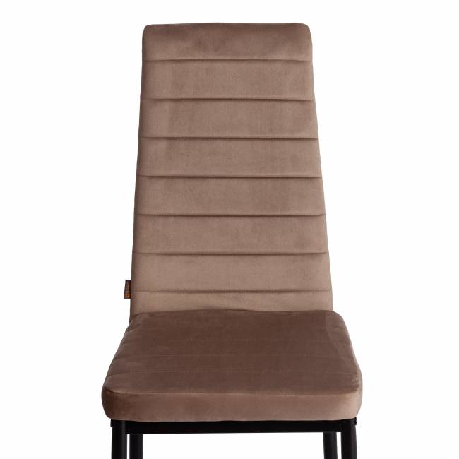 Стул Изи/Easy (мод.JSC02-1)/1 шт. в упаковке металл, флок, 41х52х96см, бежевый HLR8/черный бежевый металл, флок