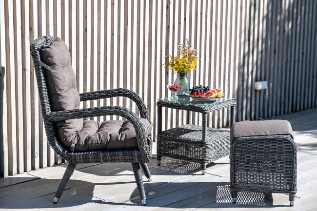 "Толедо" лаунж-зона из искусственного ротанга, цвет графит "Толедо" лаунж-зона из искусственного ротанга, цвет графит