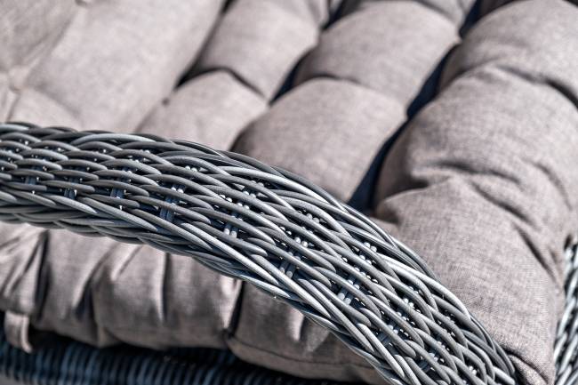 "Толедо" лаунж-зона из искусственного ротанга, цвет графит "Толедо" лаунж-зона из искусственного ротанга, цвет графит