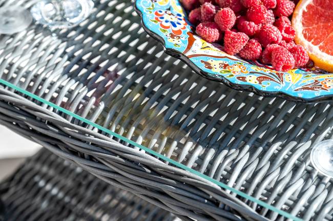 "Толедо" лаунж-зона из искусственного ротанга, цвет графит "Толедо" лаунж-зона из искусственного ротанга, цвет графит