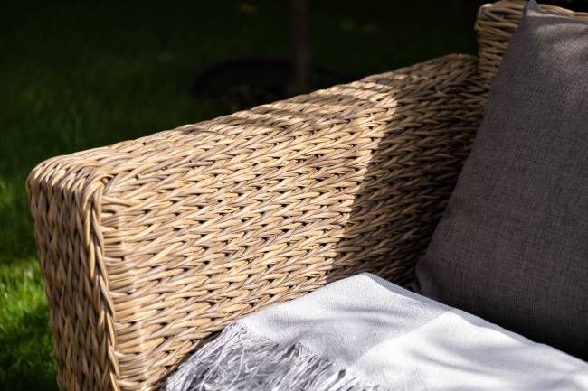 "Капучино" лаунж-зона из искусственного ротанга (гиацинт), цвет соломенный "Капучино" лаунж-зона из искусственного ротанга (гиацинт), цвет соломенный