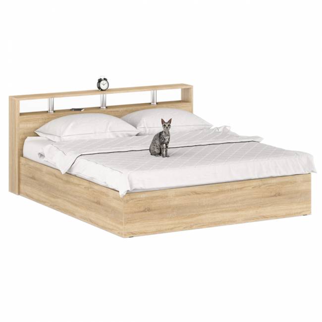 Кровать Камелия 1800 цвет дуб сонома Кровать Камелия 1800 цвет дуб сонома