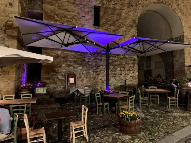 Зонт профессиональный двухкупольный 3.5х7.5 м Galaxia Dual T Carbon антрацит, слоновая кость 3500х7500 мм Зонт профессиональный двухкупольный 3.5х7.5 м Galaxia Dual T Carbon антрацит, слоновая кость 3500х7500 мм