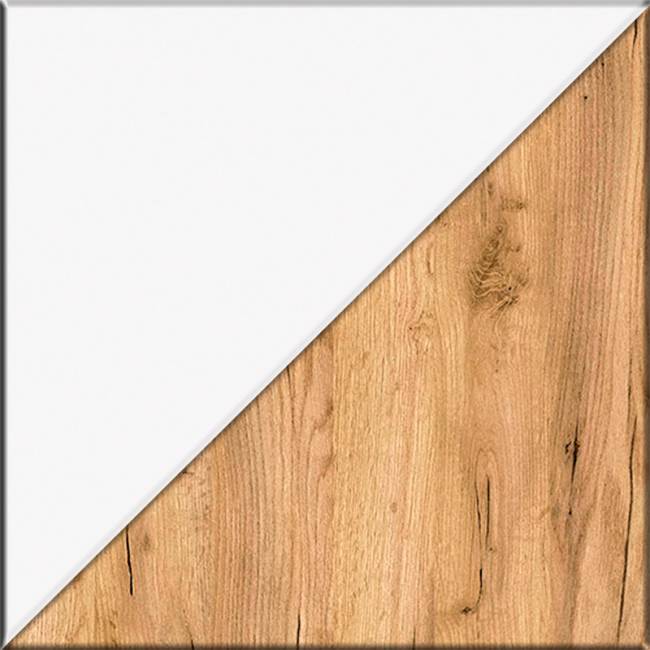 Два шкафа-пенала Остин цвет белый шагрень/серый графит/дуб крафт золотой