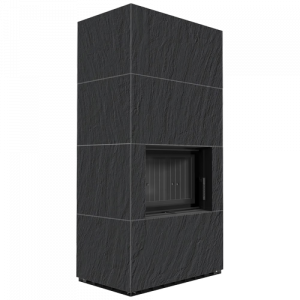 Каминокомплект Kratki PRO FLOKI NATURALI ARDESIA NERO A SPACCO