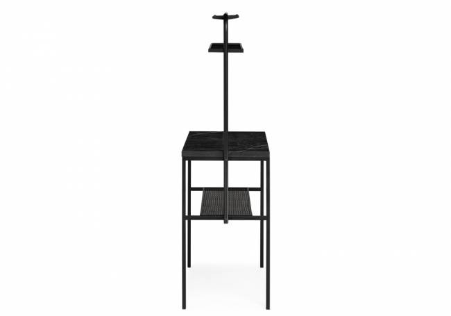 Барный стол Нари 120х50х171 файерстоун / черный матовый