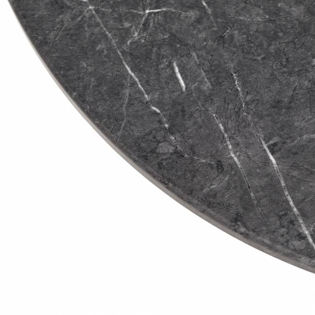 Набор кофейных столиков Tango серый мрамор с чёрными ножками, 2шт Набор кофейных столиков Tango серый мрамор с чёрными ножками, 2шт