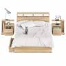 Кровать с ящиками 1400 Камелия + две тумбы цвет дуб сонома Кровать с ящиками 1400 Камелия + две тумбы цвет дуб сонома