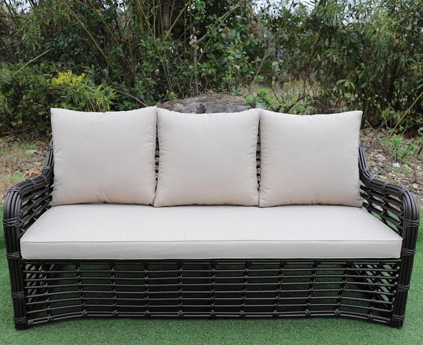 "Ницца" диван из искусственного ротанга трехместный, цвет бронзовый "Ницца" диван из искусственного ротанга трехместный, цвет бронзовый