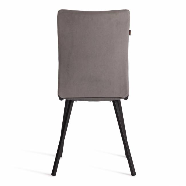 Стул обеденный Ля Русс/La Rousse велюр, серый/черный, 29, 49х50х93 серый флок Стул обеденный Ля Русс/La Rousse велюр, серый/черный, 29, 49х50х93 серый флок