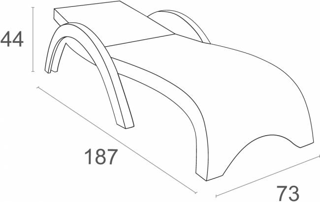 Шезлонг пластиковый GS 1009 (Fiji) белый 1870x730x340 мм Шезлонг пластиковый GS 1009 (Fiji) белый 1870x730x340 мм