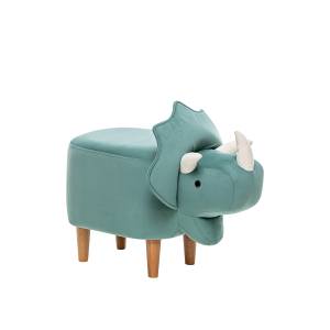 Пуф Leset Динозаврик V43 зелёный, компаньон V01 белый Бук Пуф Leset Динозаврик V43 зелёный, компаньон V01 белый Бук