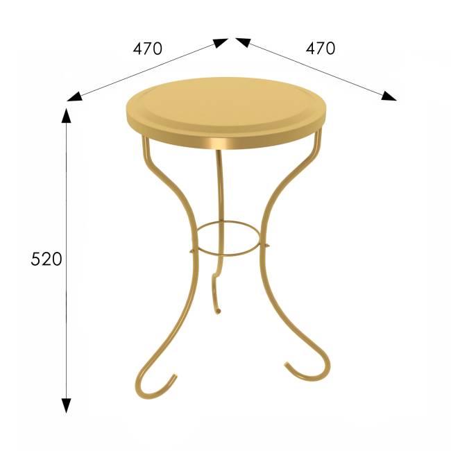Столик журнальный SHT-CT10 золото Столик журнальный SHT-CT10 золото